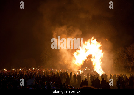 Bonfire Night 2010 Lewes Banque D'Images