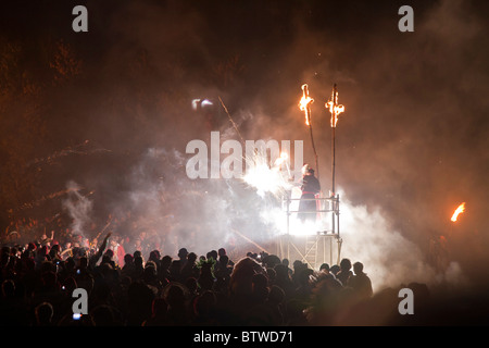 Bonfire Night 2010 Lewes Banque D'Images