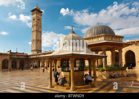 La grande mosquée Umayad, Alep, Syrie Banque D'Images