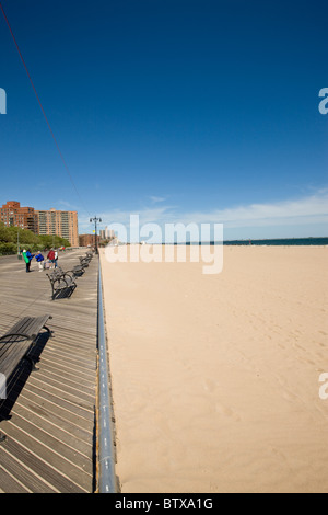 La plage de Brighton à Brooklyn Banque D'Images