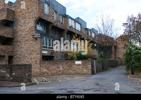 Le Myatts Nord Terrain résidentiel à Brixton, dans le sud de Londres pour le réaménagement proposé. Plus de détails dans la description. Banque D'Images