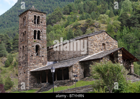 Sant Joan de Caselles, Andorre Banque D'Images