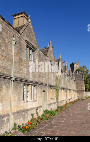 Maisons typiques à Chipping Campden, célèbre village de la région des Cotswolds Banque D'Images