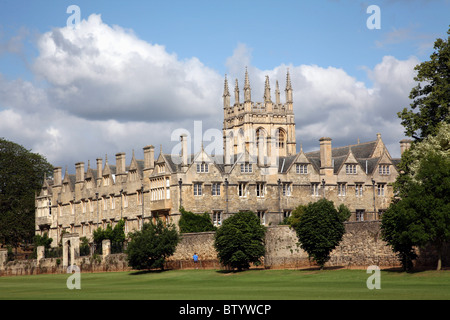 Merton College, Oxford University de Christ Church Meadow Banque D'Images