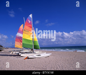 Vue sur la plage de Fort Lauderdale, Fort Lauderdale, Floride, États-Unis d'Amérique Banque D'Images