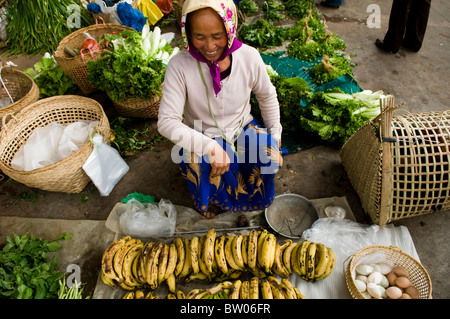 Scène de marché en Chine. Banque D'Images