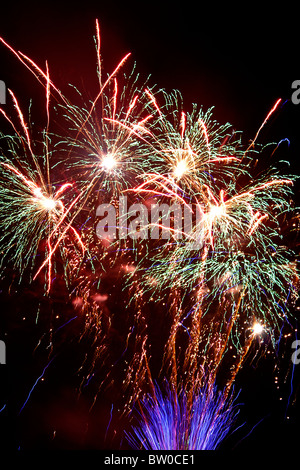 D'artifice à un feu d'artifice sur le 5 novembre ; Bonfire Night Banque D'Images