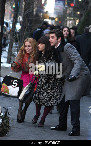 Le Cast de Ugly Betty Sur le tournage à New York Banque D'Images