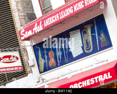 Original Sam Ash Music Store dans Times Square a été démoli, New York, États-Unis Banque D'Images