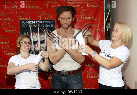 Hugh Jackman en Wolverine Manucurés Cire Figure Banque D'Images