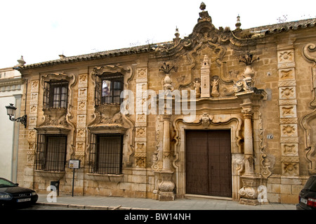 Ville historique de la ville d'Antequera Espagne Andalousie Phouse du Chapitre Collégial Banque D'Images