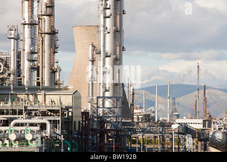 L'Ineos raffinerie de pétrole à Grangemouth dans le Firth of Forth, Ecosse, Royaume-Uni. C'est seulement d'Écosse raffinerie de pétrole. Banque D'Images