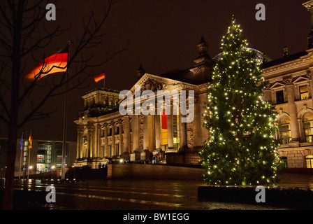 Berlin Reichstag Weihnachten - Berlin Reichstag 02 Noël Banque D'Images