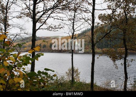 Lake Vyrnwy en automne Banque D'Images