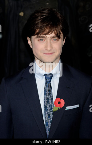 Daniel Radcliffe assiste à la première mondiale d'Harry Potter and the Deathly Hallows Part 1, Londres, 11 novembre 2010. Banque D'Images