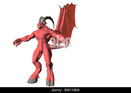 3D illustration d'un démon diable Banque D'Images