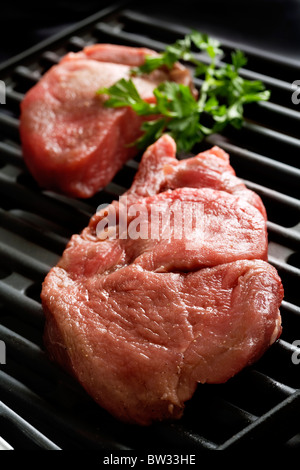 Deux morceaux de filet de boeuf tendre et juteuse Banque D'Images