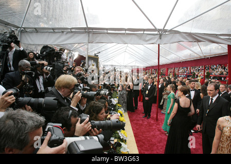 Tapis Rouge - 80e cérémonie annuelle des Academy Awards Oscars Banque D'Images