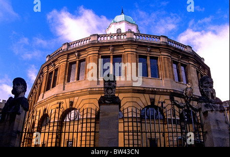 Façade du Théâtre Sheldonian, Broad Street, Oxford Banque D'Images