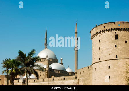 Aegypten, Kairo, citadelle mit Mohammed Ali Moschee (Alabastermoschee) Banque D'Images