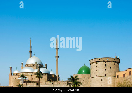 Aegypten, Kairo, citadelle mit Mohammed Ali Moschee (Alabastermoschee) Banque D'Images