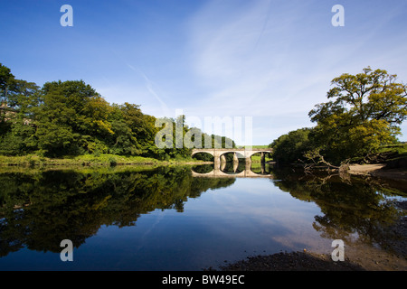 Les ponts sur l'escroc O'Lune près de Lancaster Banque D'Images