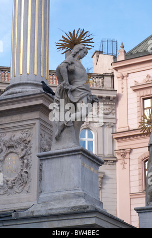 Statue de Namesti Svobody, Brno Banque D'Images