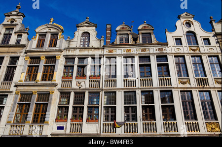 Vieilles maisons sur la Grand Place à Bruxelles Banque D'Images