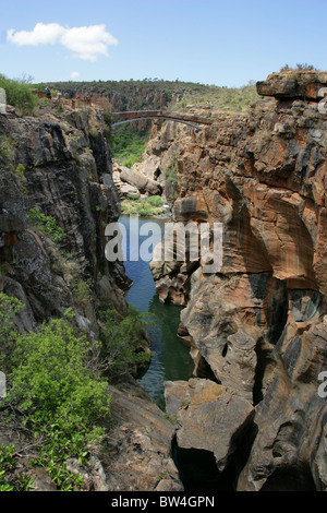 Bourke's Luck potholes, Blyde Canyon, Mpumalanga, Afrique du Sud. Banque D'Images