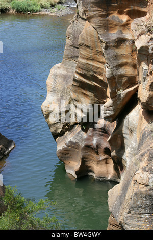 Bourke's Luck potholes, Blyde Canyon, Mpumalanga, Afrique du Sud. Banque D'Images