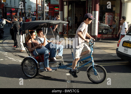 Transport, Londres Pedicab Banque D'Images