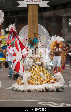 L'école de samba, Lord Maire de Londres, 2010, Procession Banque D'Images