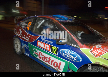 Wales Rally GB 2010 Centre de services dans la baie de Cardiff, Royaume-Uni. Banque D'Images