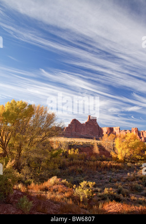 Laver et palais Palais de Tours, Arches National Park, Utah Banque D'Images