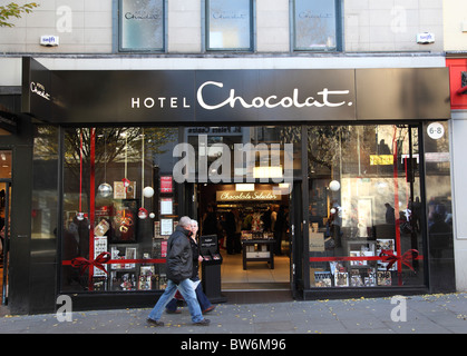 Un hôtel Chocolat store à Nottingham, Angleterre, Royaume-Uni Banque D'Images