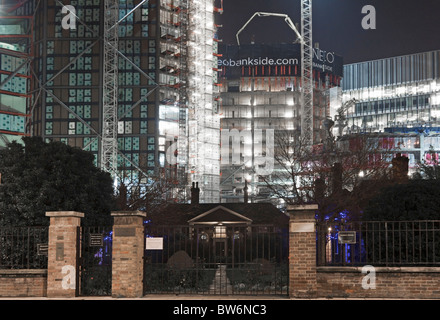 Hopton's hospices et Neo Bankside Construction - Southwark - Londres Banque D'Images