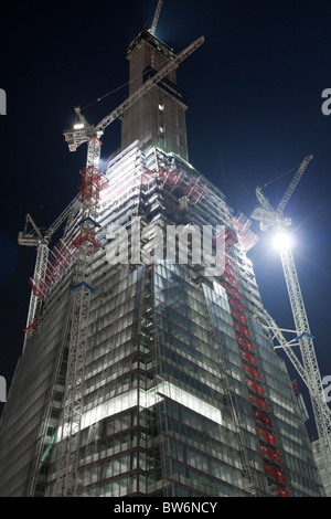 - La construction de gratte-ciel Shard London Bridge. Banque D'Images