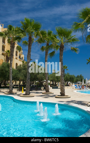 L'hôtel Hilton Resort à St Julians, Malte Banque D'Images