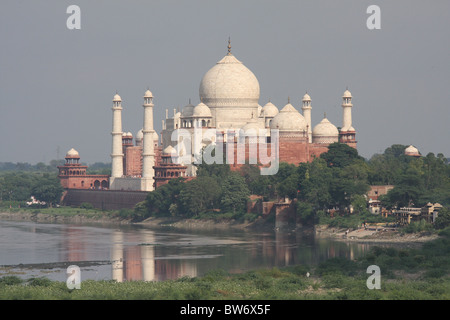 Taj Mahal à Agra, Inde Banque D'Images