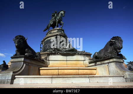 Le George Washington Monument en ovale Eakins, Philadelphie, Etats-Unis Banque D'Images