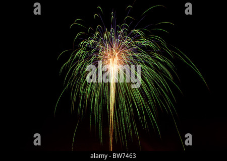 Festivals, Guy Fawkes, Fireworks, les couleurs de l'image de la pyrotechnie. Banque D'Images