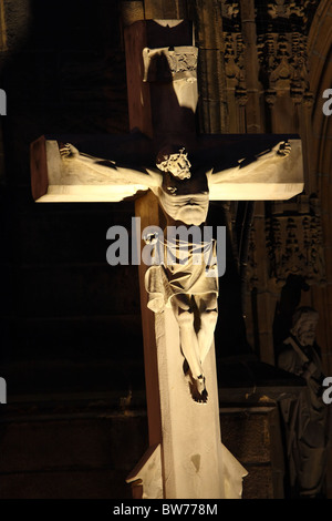 Cathédrale gothique de Ss. Stanislav et Vaclav. Swidnica, Basse Silésie, Pologne. Banque D'Images