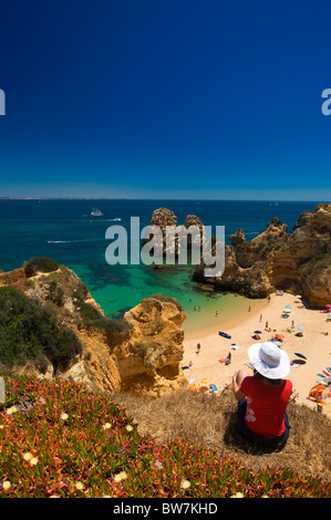 Praia do Camilo, Algarve, Portugal Banque D'Images