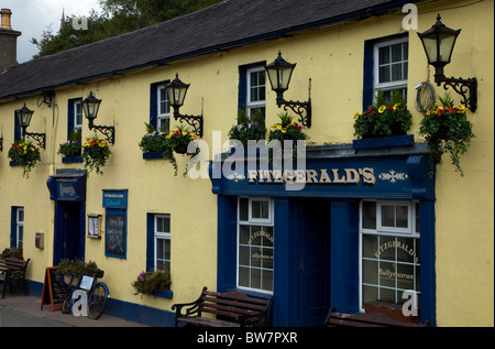 Fitzgerald's Bar dans le village d'Avoca, A.K.A. Ballykissangel, comté de Wicklow, Irlande Banque D'Images