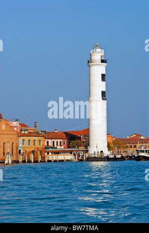 Le phare sur l'île de Murano, Venise, Italie Banque D'Images