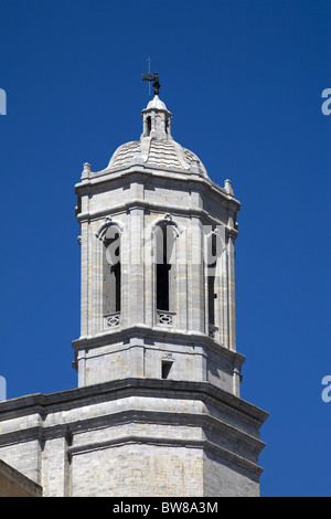 La Cathédrale gothique Santa Maria, Gérone, Catalogne, Espagne Banque D'Images