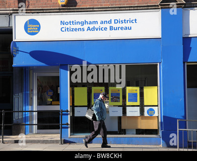 Un Bureau de conseil aux citoyens à Nottingham, Angleterre, Royaume-Uni Banque D'Images