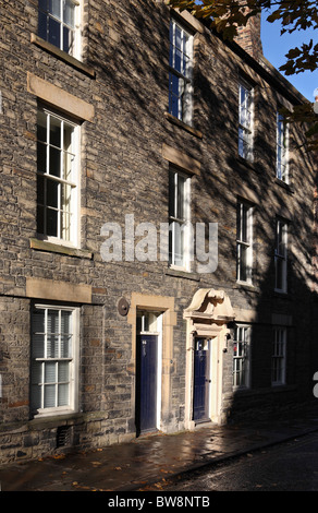 44 maisons et 45 North Bailey, ville de Durham, Angleterre, propriété de l'Université de Durham. Banque D'Images