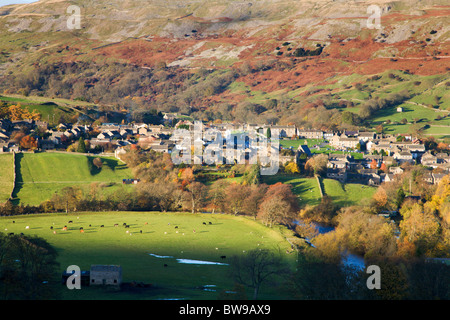 Reeth et Marrick Moor de Harkerside Moor North Yorkshire Angleterre Banque D'Images