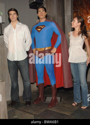 Madame Tussauds Dévoilement de Superman Returns cire figure Banque D'Images